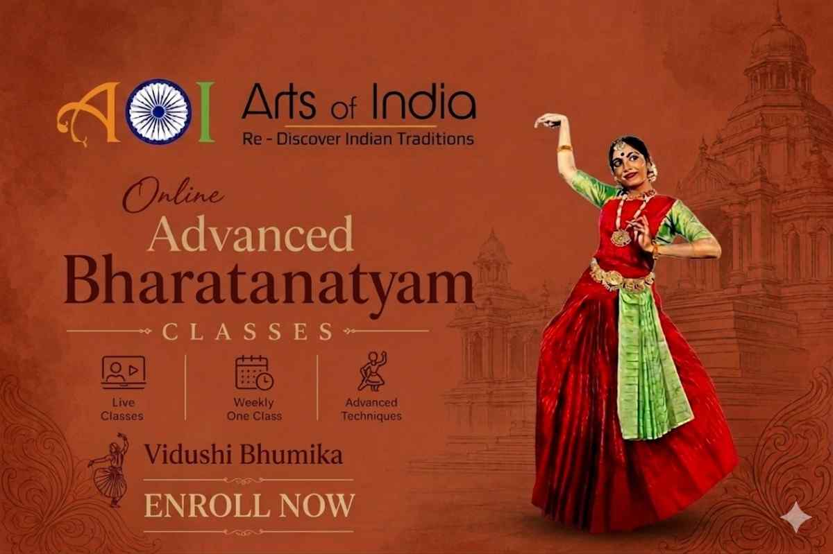 Advanced-Bharatanatyam-classes-poster-by-Vidushi-Bhumika Advanced Bharatanatyam classes poster by Vidushi Bhumika