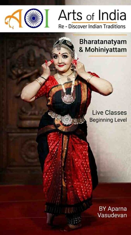Woman in Indian dance attire