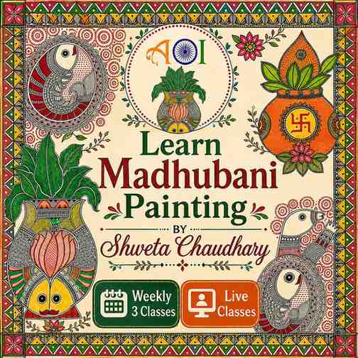 Madhubani-painting-course-banner-by-Shweta-Chaudhary